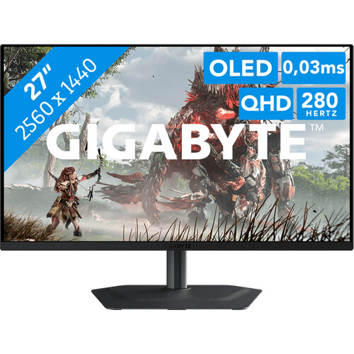Auf dem 27 Zoll großen GIGABYTE MO27Q2A Gaming ...