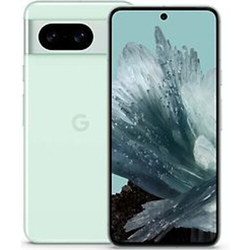 De Google Pixel 8 in de opvallende kleur mint ...