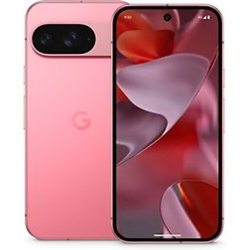 De Google Pixel 9 Dual SIM in de kleur pioen valt ...