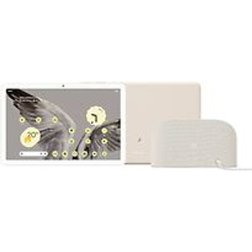 De Google Pixel Tablet in de kleur porselein ...