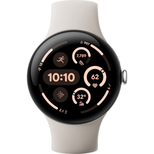 La Google Pixel Watch 3 Argent/Crème 45 mm est ...