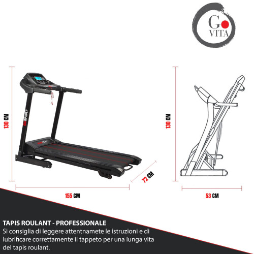 Maak kennis met de GOVITA Elektrische Loopband, ...