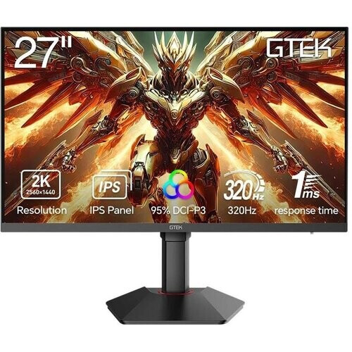 GTek 320Hz Gaming Monitor, 27 Inch Frameless ...