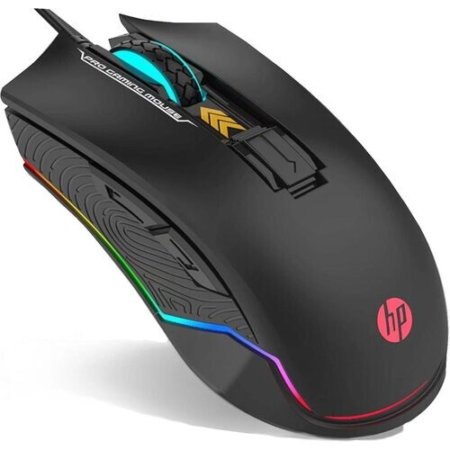 HP Wired Gaming Mouse LED RGB Backlit USB Wired ...