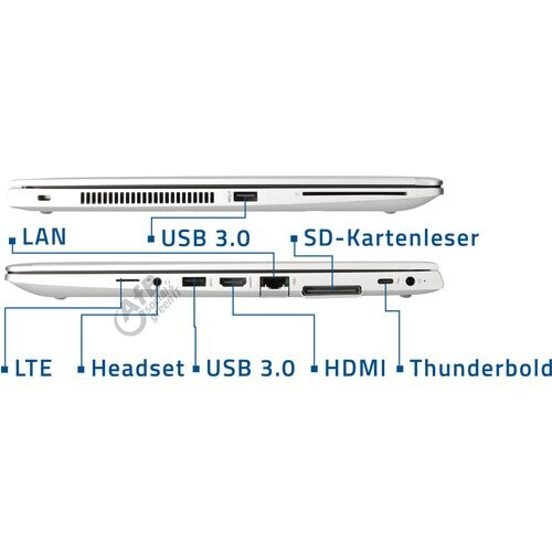 HP EliteBook 840 G5 - Schnittstellen:2x USB 3 Typ ...