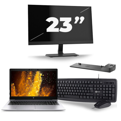 Frontend naam:HP EliteBook 850 G6 + 1x 23 inch ...