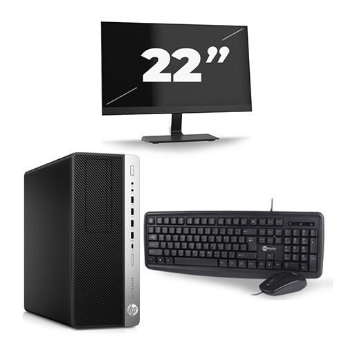 Frontend naam:HP EliteDesk 800 G5 Tower + 1x 22 ...