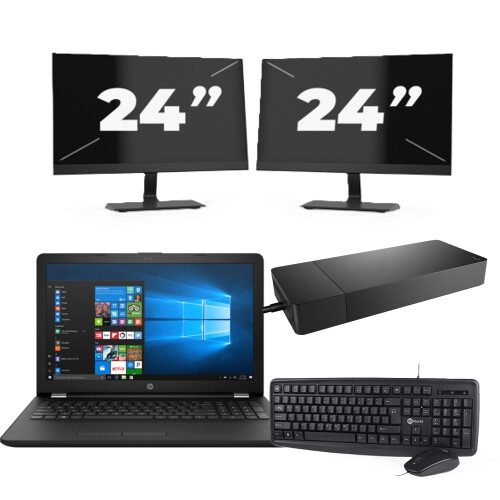 Nombre de la interfaz:HP Laptop 15-BW000 + 2x 24 ...