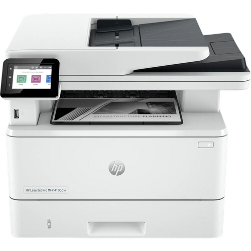 Mit dem HP LaserJet Pro MFP 4102dw holst du dir ...