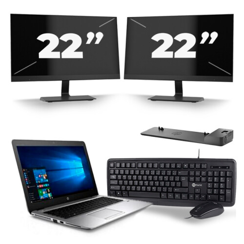 Frontend naam:HP mt43 Mobile Thin Client + 2x 22 ...