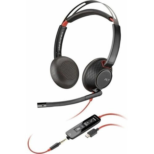 Poly Blackwire 5220 Stereo USB-C Headset+ 3.5mm ...