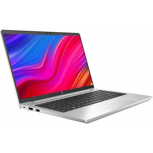 The HP ProBook 445 G8 is a sleek silver notebook ...