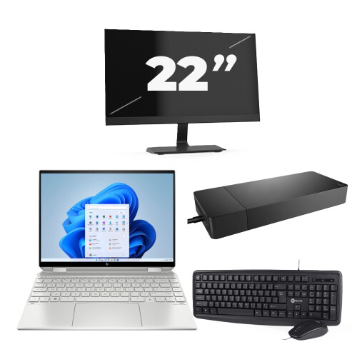 Naam:HP Spectre x360 Convertible + 1x 22 inch ...