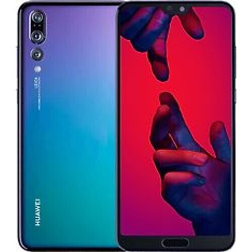 De Huawei P20 Pro in de opvallende paarsgroene ...