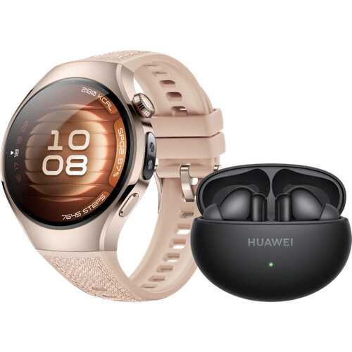 Mit der Huawei Watch 5 Roségold 42 mm + Huawei ...