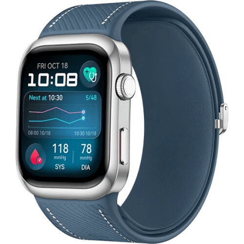 Met de Huawei Watch D2 48 mm Blauw meet jij altijd ...