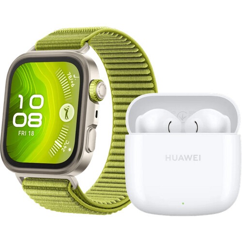 Mit der Huawei Watch Fit 4 Pro Grün + Huawei ...