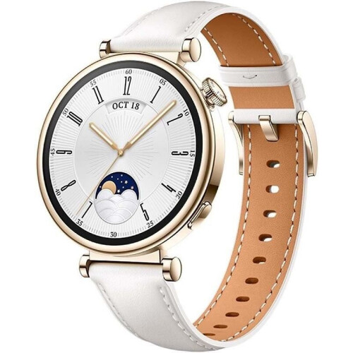 Met de Huawei Watch GT 4 41 mm in goud en een ...