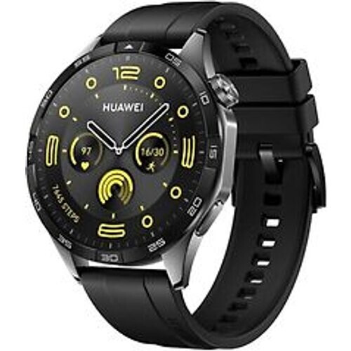 De Huawei Watch GT 4 46 mm in de kleur zwart ...