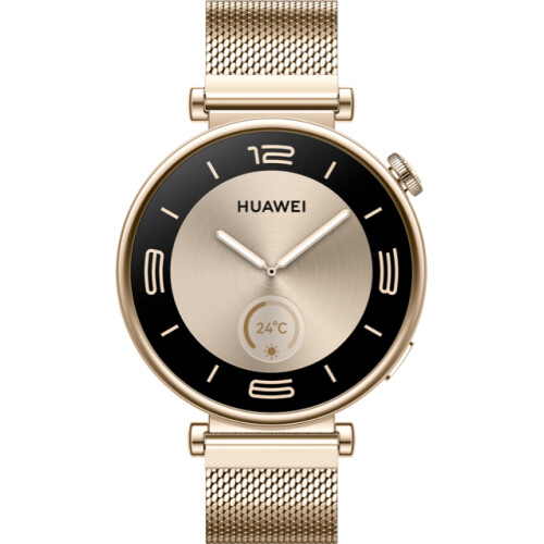 De Huawei Watch GT 4 Goud 41mm is een klassiek ...