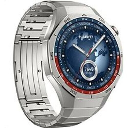 De Huawei Watch GT 5 Pro 46 mm in de kleur zilver ...