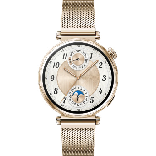 De Huawei Watch GT5 Goud 41mm is een klassiek ...