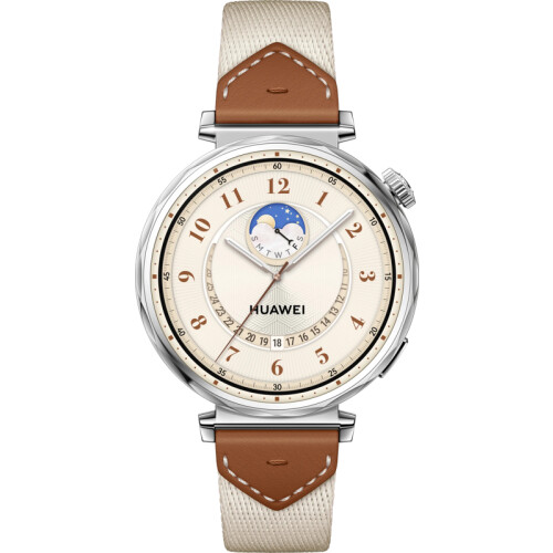 De Huawei Watch GT5 Zilver/Bruin 41mm is een ...