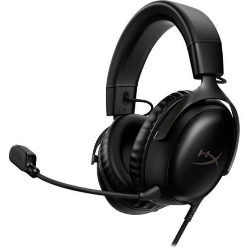 Met de zwarte HyperX Cloud III Wired Gaming ...