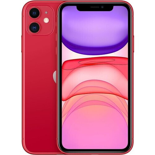 The iPhone 11 with 128GB storage in red is a ...