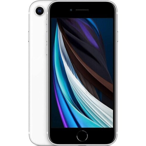 The iPhone SE (2020) 128GB in White is a compact, ...