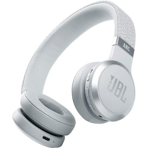 The JBL Live 460NC wireless headphones feature ...