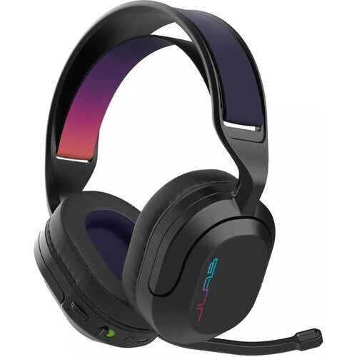 Wireless over-ear gaming headset with quick mute ...