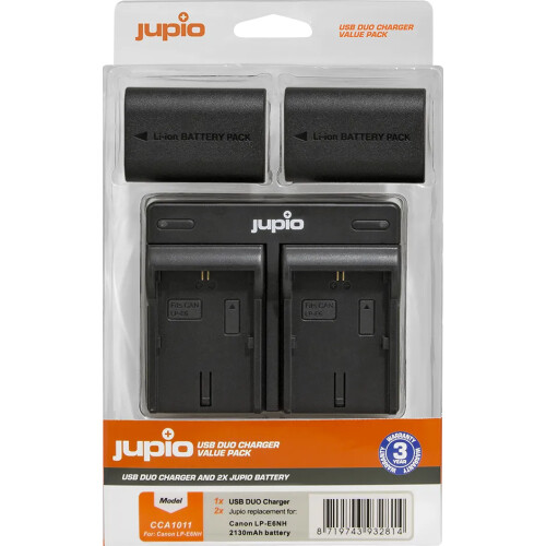 De Jupio Kit: 2x Battery LP-E6NH 2130mAh + USB ...