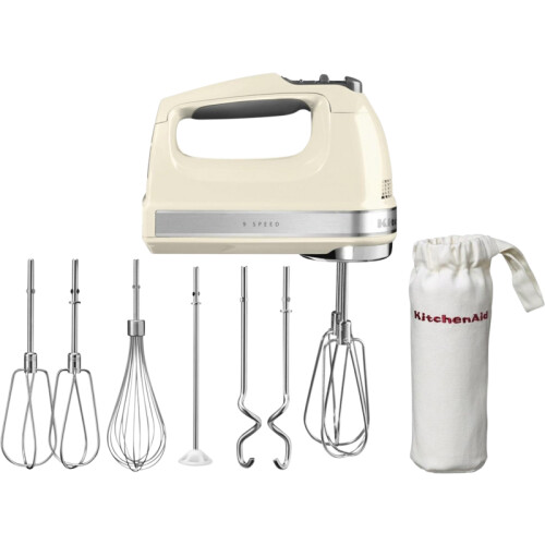 De KitchenAid 5KHM9212ECU Amandelwit handmixer is ...