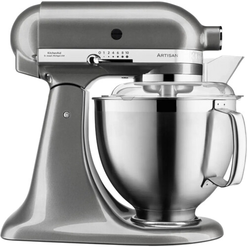 Mit der KitchenAid 5KSM185PSEMS Medaillon Silber ...