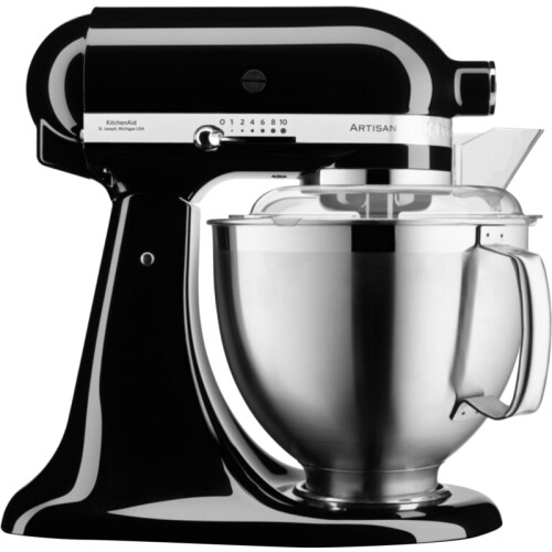 Met de KitchenAid 5KSM185PSEOB Onyx Zwart haal je ...