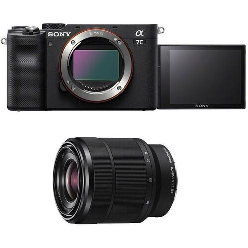 Kompakt Bridge Kamera Alpha 7C - Schwarz + Sony ...