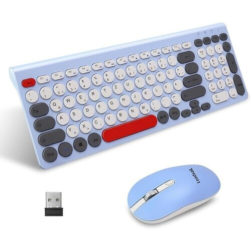 Leadsail Teclado QWERTZ Alemán Wireless ILOS ...
