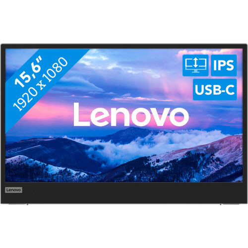 Met de Lenovo L15 draagbare monitor ga je ook ...