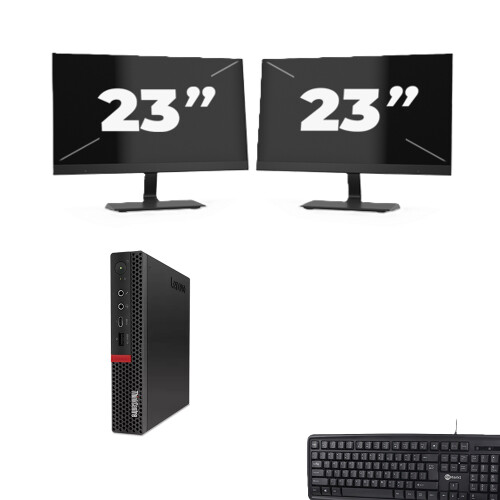 Deze Lenovo ThinkCentre M720q USFF biedt compacte, ...
