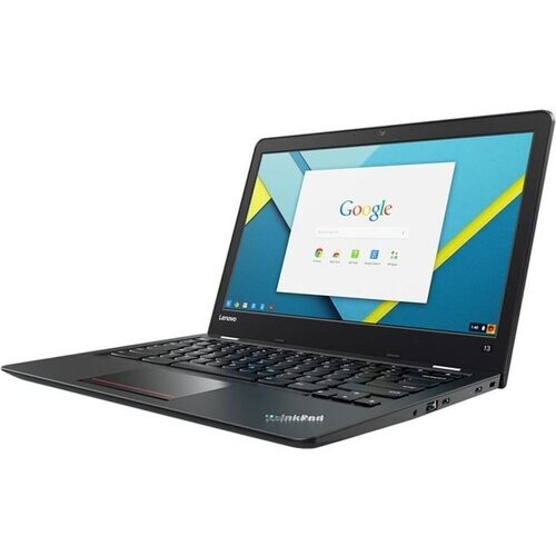 The black ThinkPad 13 Chromebook from Lenovo comes ...