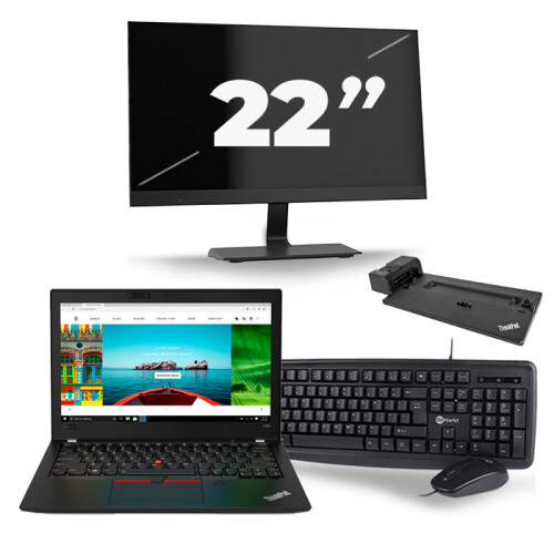 Frontend naam:Lenovo Thinkpad A285 + 1x 22 inch ...