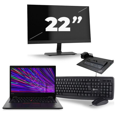 Frontend naam:Lenovo ThinkPad L13 + 1x 22 inch ...