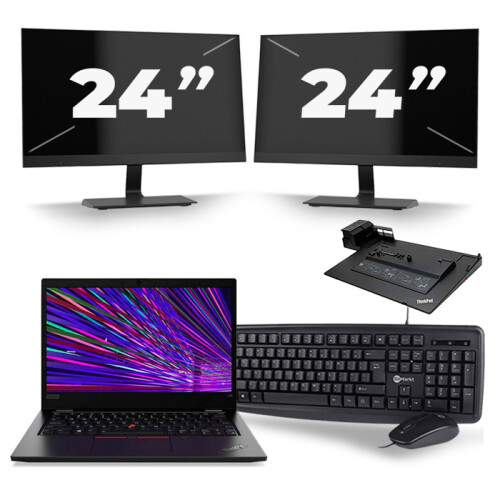 Frontend naam:Lenovo ThinkPad L13 + 2x 24 inch ...