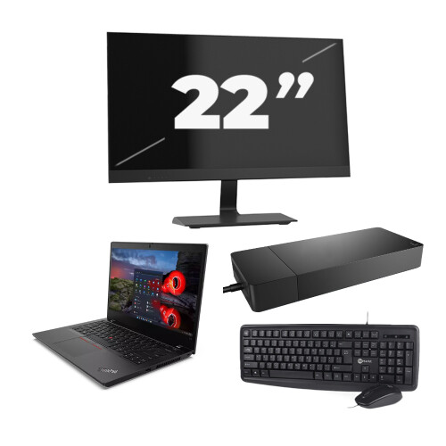 Deze refurbished Lenovo ThinkPad L14 Gen 1 bundel ...