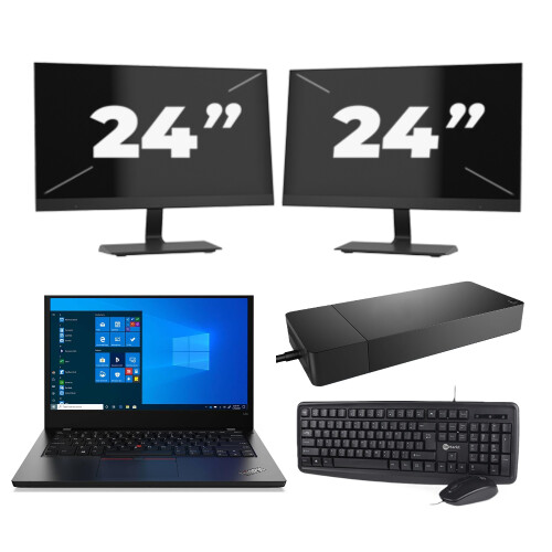 Deze refurbished Lenovo ThinkPad L14 Gen 2 bundel ...