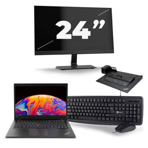 Frontend naam:Lenovo ThinkPad L480 + 1x 24 inch ...