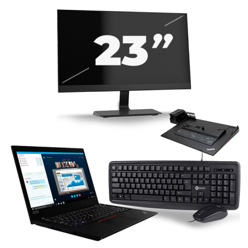 Frontend naam:Lenovo ThinkPad L490 + 1x 23 inch ...