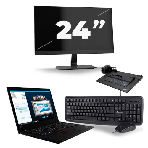 Frontend naam:Lenovo ThinkPad L490 + 1x 24 inch ...