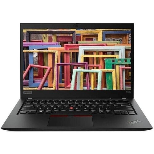 The black 14" ThinkPad T490s Laptop from Lenovo is ...